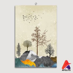 HIASAN DINDING PEMANDANGAN ABSTRAK AESTETIK (20X30 CM ) WALL DECOR HIASAN DINDING KABAH AESTETIK KALIGRAFI ABSTRAK