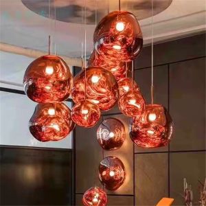 Nordic Lava Pendant Lights Ceiling Lights PVC Pendant Lamp Bedroom Living Room Loft Indoor Decoration E27 Hanging Lamp Indoor Home LED Lighting Ceiling Lights