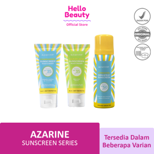 Azarine Sunscreen Moisturizer SPF 35 PA+++ Cicamide Barrier | Calm My Acne 40 ml | Ceraspray Sunscreen Spray SPF 50 PA+++