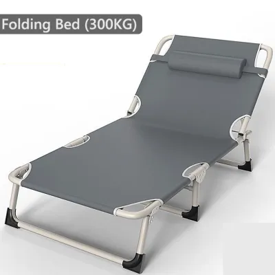 Portable Outdoor Folding Bed With Foam Adjustable Easy Outdoor Camping Folding Chair Sofa Bed Convenient Storage 300KG for Home Office Camping