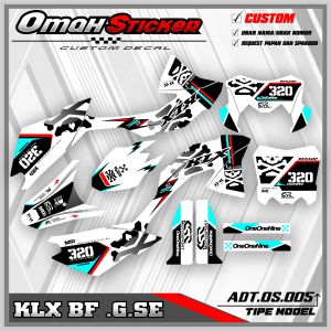 DECAL STRIPING KLX BF  G SE PREMIUM - BISA  GANTI NAMA DAN NOMER.ADT.05