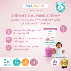 Momami Dreamy Calming Cream 50g - Krim Perawatan Kulit Bayi Dengan Peppermint & Lavender Oil Membantu Kelembaban Dan Nutrisi - Lavie baby house