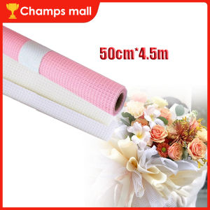 1Pcs Lattice Mesh Flower Packaging Flower Shop Flower Bouquet Packaging For Decorative Flower