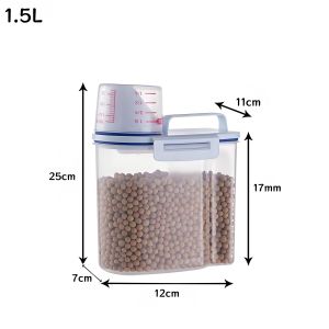 Kitchen Sealed Rice Bucket Measuring Cup Moisture-proof And Insect-proof Storage Jar Grain Bucket