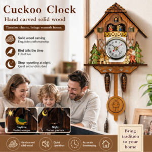 Cuckoo Clock Quartz Wall Clock With Cuckoo Sound Classic Design Cuckoo Bird Clock Living Room Home Decor Wall Clock