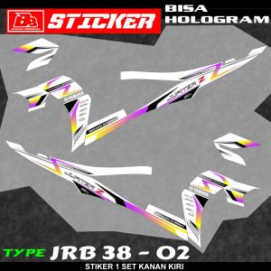 STIKER STRIPING JUPITER Z 115 ROBOT STICKER PREMIUM BISA HOLOGRAM JRB 38