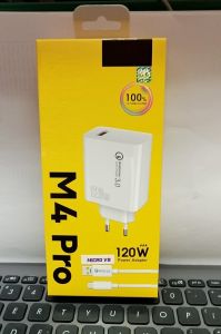 Charger POC0 M4 PRO 120W Power Adapter Quick Charge3.0 Support Fast Charging