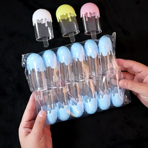 12pcs Lovely Ice Cream Small Suitcases Party Decoration Boxes for Wedding Supplies and Party Treats Storage Ornament