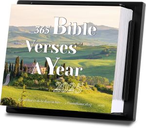 2025 Bible Calendar - Bible Verses Calendar 2025 from Jan 2025 - Dec 2025 365 Days Desk Calendar 2025 5.94" x 4.92" Thick Paper Adjustable Easel