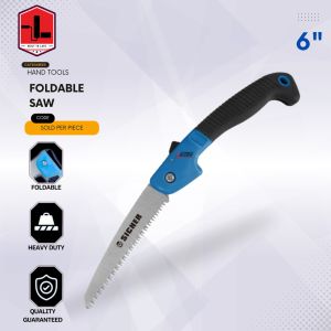 Sicher BY QUEEN BEE 6" Inch Folding Saw Wood Cutter Plant Pruning Saw Pruner Saw Fast cut long life Folding Saw