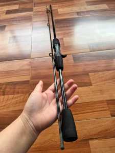 คัน Black cobra  เนื้อการ์ไฟท์ผสมไฟเบอร์  แบบ  2 ท่อน ต่อกลาง