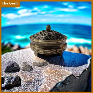 [The Gesh] Lư hương rỗng trong túi Phượng Hoàng Rồng Lư Hương bằng đồng thau dụng cụ giữ hương Phật Giáo Lư Hương Sen Lư Hương