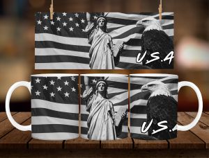 USA Souvenir Mug 11oz with Gift Box – Ceramic Coffee Mug | Collectible Keepsake