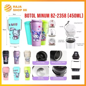 Termos Tumbler Karakter BZ-2358 Tumbler Minum Tahan Panas Mug Coffee 450ML BPA Free