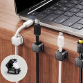 Gratis Semua - Organizer Klip Kabel Magnetic / 3 PCS Cable Holder Set / Penyimpanan Kabel Winder / Bracket Kabel Klip. 