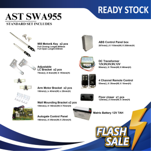 AST TRACKLESS SYSTEM MOTOR SWA955 Support Swing / Trackless Folding Gate