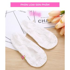 [HCM]Vớ tất nữ mang giày búp bê vải ren thun co dãn tốt (MS 13003) Anna Shop