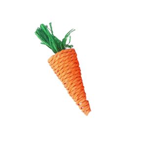 SDFSF Guinea Pig Hamster Woven Balls Bite Resistant Tooth Cleaning Toys Chew Grass Toys Pet Supplies Carrot Molar Supplies