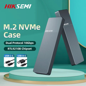 กล่องใส่เอ็มดอททู⚡️HIKSEMI รุ่น MD202 MDS1 MDC1 Enclosure alluminio USB M.2 SSD PCIe NVME & SATA (USB 3.1)