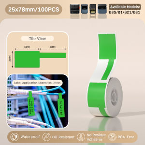 NIIMBOT B21/B1/B3S Cable Label Network Optical Fiber Pigtail Self-Adhesive P-Type