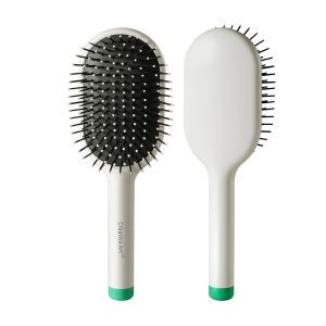 Lược chải tóc dành cho nam giúp gỡ rối và tạo kiểu tóc với phần đệm lót mềm mại. Lông chải hình cầu dùng được cho cả tóc ướt và khô có chức năng massage da đầu lược chải tóc dành cho nam giới phù hợp với tóc mỏng tóc ngắn tóc dày màu xám.