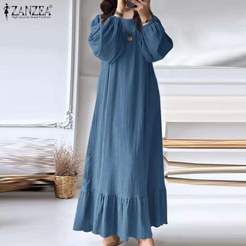 korean style long sleeve dress Korean Fashion A-line dress for Women