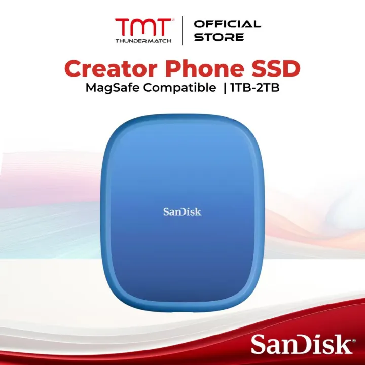 SanDisk Creator Phone SSD MagSafe Compatible (1TB/2TB)
