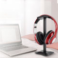 Headphone Stand Universal Desktop Headset Holder with Aluminum Supporting Bar Flexible Headrest for All Headphones Size. 