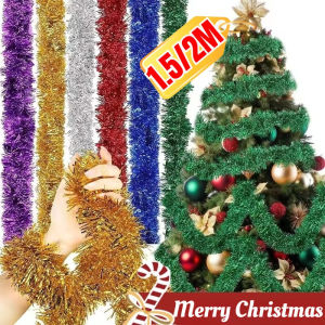 LEMON Multiple Styles Christmas Tree Shiny Tinsel Garland Ribbon - DIY Xmas Ornament Party Background Decor 2026