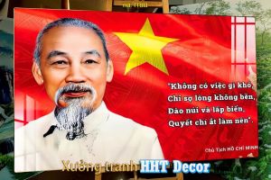 Tranh bác Hồ kính yêu tranh tráng gương bác Hồ Chí Minh TTB11