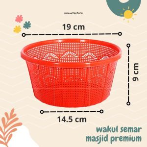 [ WAKUL MASJID ] 10 PCS WAKUL BULAT MASJID TEBAL / BESEK CETING PREMIUM MERK SEMAR BAKUL KUAT KENDUREN
