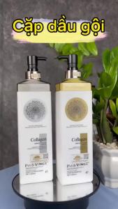 Dầu Gội Xả Collagen Vinge 1000ML  Giảm Rụng Kích Mọc Phục Hồi Tóc Hư Tổn quynhnhushop2k 01