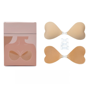 แผ่นปิดหน้าอกที่มองไม่เห็นมัลติฟังก์ชั่น ชุดชั้นในชุดชั้นในหน้าอกเล็กเป็นสิ่งที่ต้องมี ซิลิโคน แปะ จุก 硅胶乳贴 Heart Invisible Silicone Breast Sticker