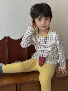 Baby autumn clothes childrens pajamas two-piece set autumn clothing childrens autumn tops and pants set boys home wear