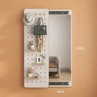 TURTLE Sliding Mirror Hidden Style Closeable Bear Dressing Mirror Pegboard Invisible Home