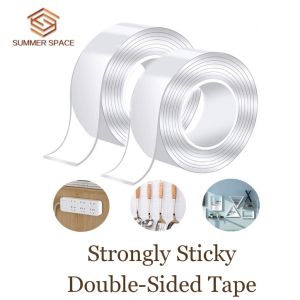 💧♻️Pita Pelekat Dua Sisi Lekat Lutsinar Gel Nano Boleh Dibasuh & Guna Semula | Nano Gel Double Sided Tape Transparent Washable & Reuseable Tape