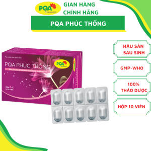 Viên Nang Phúc Thống PQA Giúp Bổ Huyết Hỗ Trợ Điều Hòa Kinh Nguyệt Giảm Các Triệu Chứng Đau Bụng Kinh Hộp 50 Viên