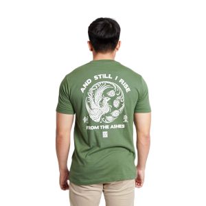 Kensei T-Shirt Kaos Lengan Pendek Houou Green KS045