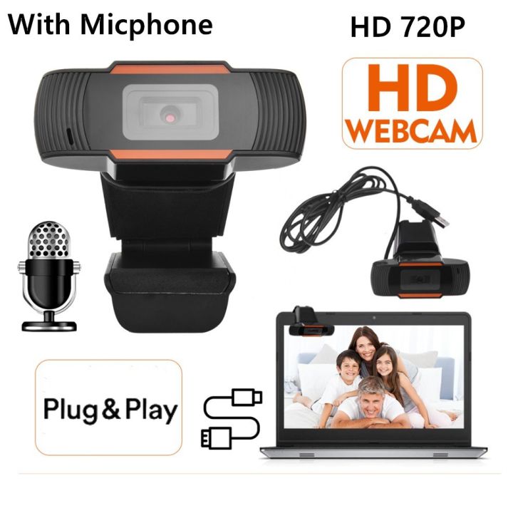 HD Webcam 480P Streaming Web Camera with Microphones Webcam for Gaming  Conferencing Desktop