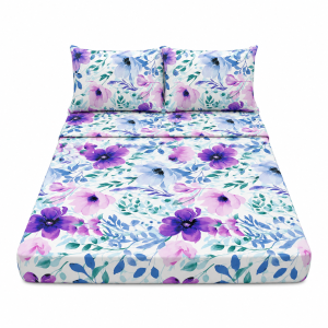 4 in 1 Set {1 Bedsheet 2 Pillowcase/Punda and 1 Flatsheet/Kumot} Fully Garterized Bedding Set Canadian Cotton
