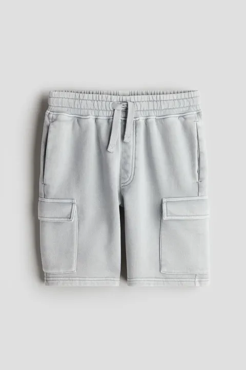 H M Washed look cargo sweatshorts Kids Lazada PH