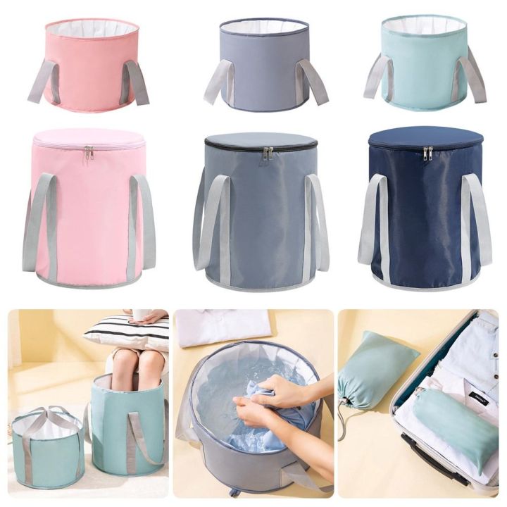 ZIISHUU Outdoor Travel Washing Tub Water Bucket Feet Spa Massage ...