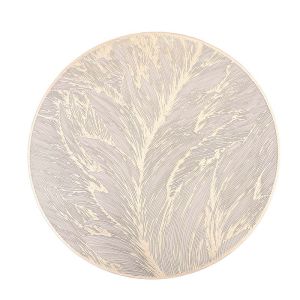 6PCS Gold Round Placemat Nordic Style Elegant Placemats Durable Pvc Heat Insulation Pad For Dining