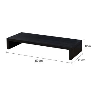 Desktop Computer Display Stand 1/2 Layer Wooden Computer Monitor Stand Multi Purpose Storage Rack Can Be Used For Desktop Organization