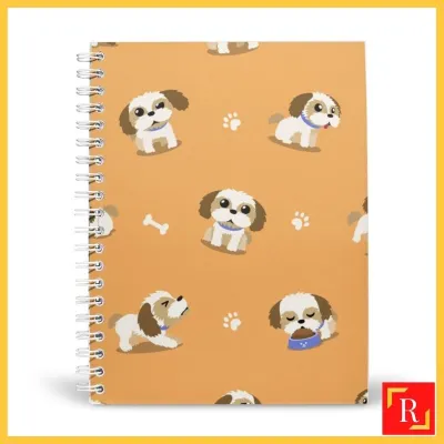 Spiral Notebook/Double Ring Notebook-(A4/A5 | Line/Blank | 80gsm)-Cute Dog 8 | Shih Tzu|ROYCE PUBLISHING