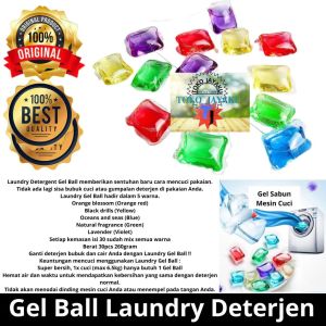 TJ Laundry Gel Kapsul  Detergent Gel Ball  Sabun Cuci Baju Antiseptik Perlengkap Cuci Deterjen Laundry Gel Ball Perawatan