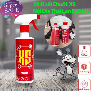 Bình Xịt Đuổi Chuột Côn Trùng XS 500ML Trong Ô Tô Và Nhà Xuất Xứ Thái Lan Chiết Xuất Thảo Mộc Tự Nhiên Không Mùi An Toàn