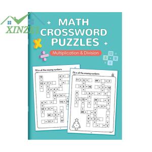 XZ✨✨✨ Toán Ô Chữ Câu Đố Ngoài Trừ Phép Nhân Phân Chia Criss Chéo Trò Chơi Toán Workbook Montessori Cho Trẻ Em lứa tuổi 5-8