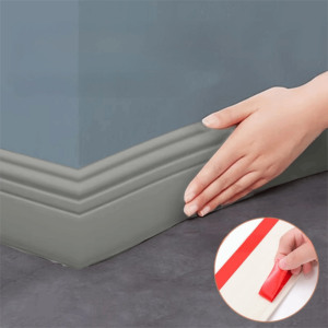 GUQIANFANG86 Self Adhesive Wall Baseboard Anti-collision Thickened Skirting Line DIY Flexible Decoration Strips Home Decor