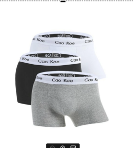 กางเกงในผู้ชาย Boxerผู้ชาย [1กล่องมี3ตัว] เนื้อผ้าเกรดพรีเมี่ยม พร้อมส่ง (CKG)